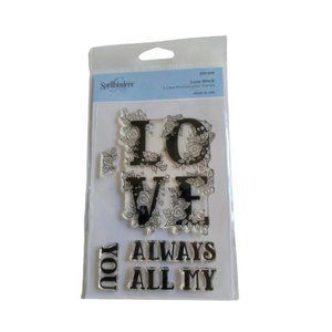 Spellbinders Clear Acrylic Stamps-Love Block STP019